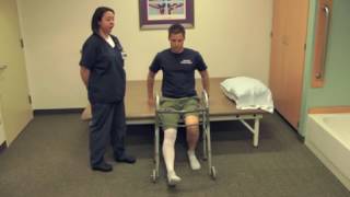 Walker standing and sitting