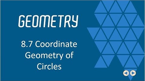 Coordinate Geometry of Circles, BJU Press Geometry 4th ed, Lesson 8.7--CCCS Flipped Geometry #52