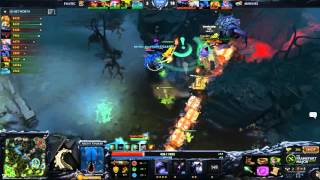 [Fnatic vs. Mineski] Game 1 - Ohaiyo aegis/Roshan Steal - WTF!