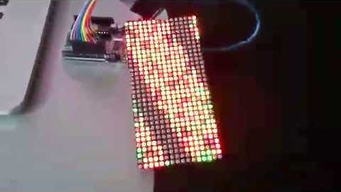 arduino seeedstudio ultrathin 16x32 led matrix HUB08