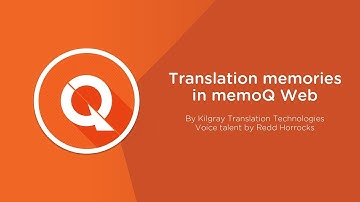 Translation memories in memoQ web