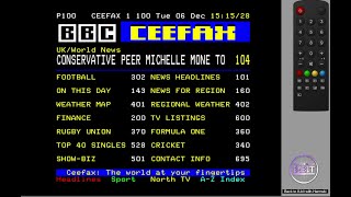 Teletext - Ceefax is Back, we take a quick look!