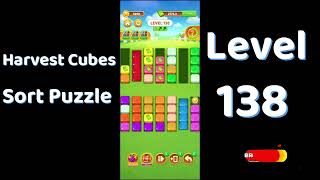 Harvest Cubes Sort Puzzle Level 138 Walkthrough 🌽🧠 | Relaxing Sort Game | Go Answer