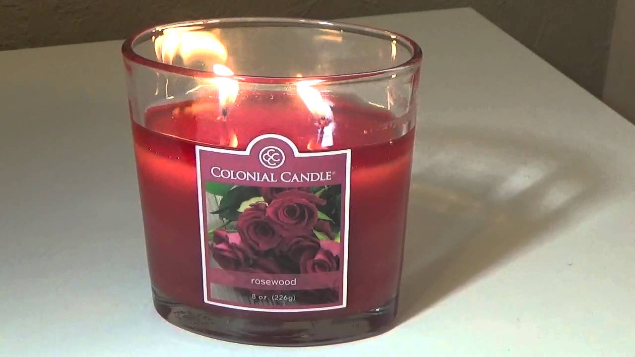 Colonial Candle Review, Rosewood 8oz YouTube