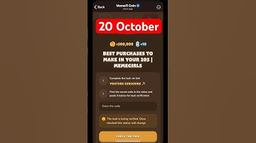MemeFi YouTube video code today 20 October | MemeFi YouTube video secret code today | #crypto