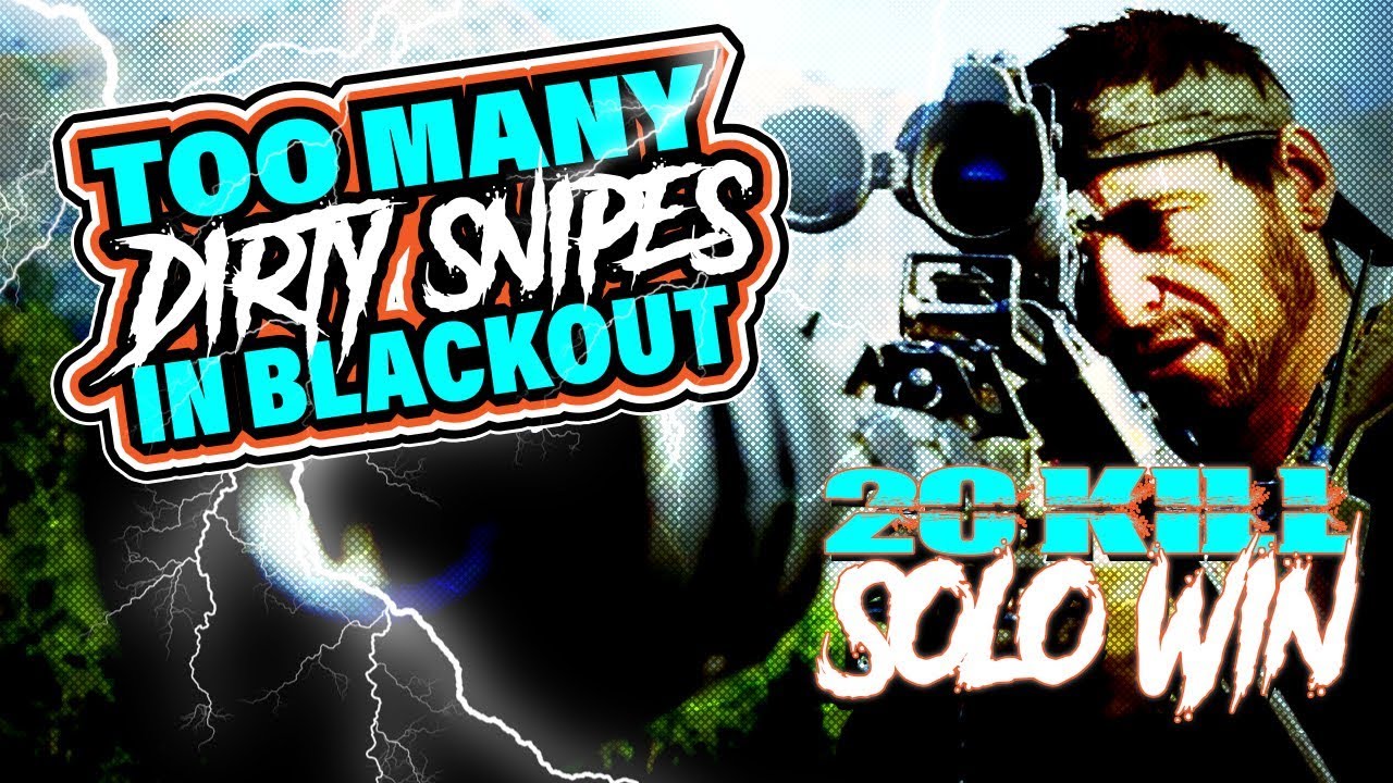 INSANE SNIPES IN A HIGH KILL SOLO WIN (Call of Duty: Blackout) - YouTube
