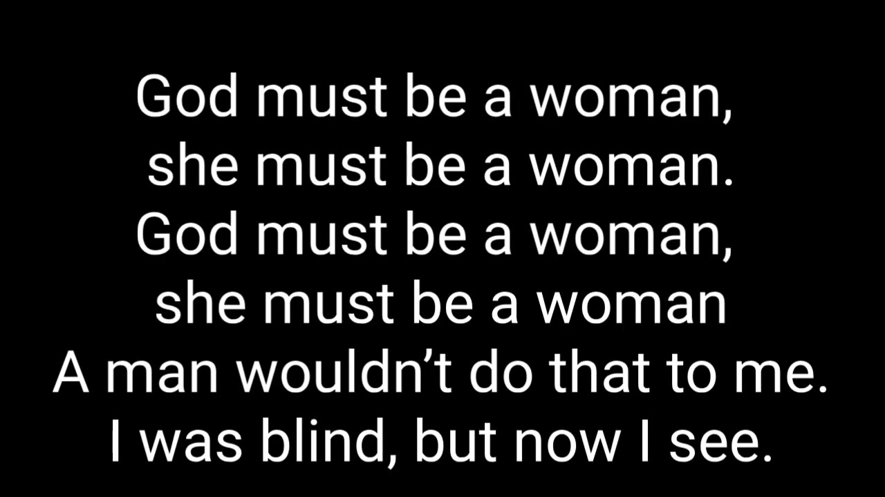 God must be a woman KARAOKE by Andy Fischer