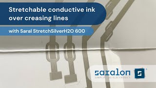 Saral StretchSilverH2O 600 | Conductive Stretchable Silver ink for paper electronics