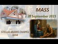 28 September 2025 || LIVE Sunday 8:30AM Mass || Stella Maris Chapel || Miramar - Goa