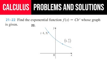 22. Find the exponential function f(x)=Cb^x whose graph is given.