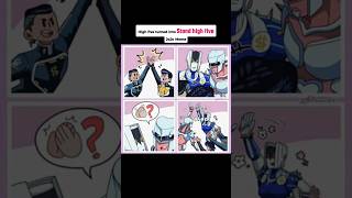 High five turned into Stand high five | JoJo Meme
