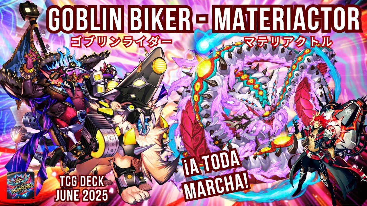 🔥Goblin Biker + Materiactor🔥| Replays + Decklist | TCG 2025 YuGiOh # ...