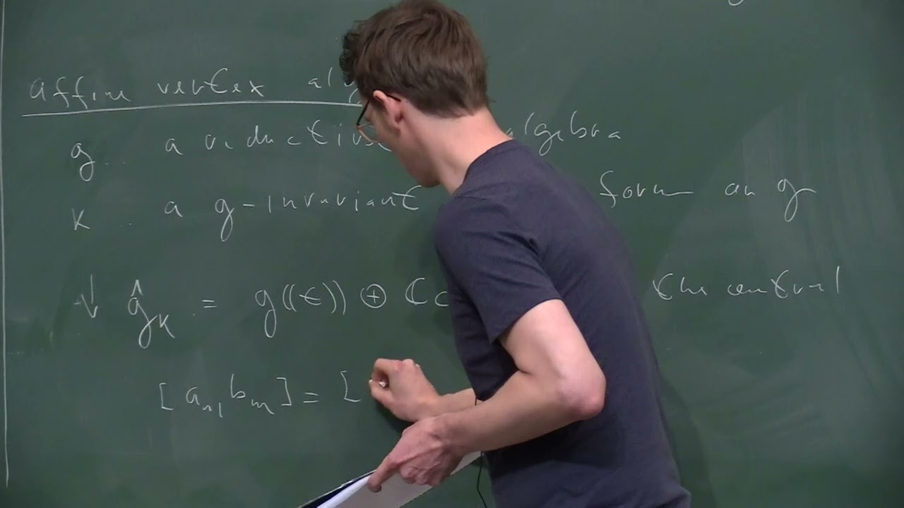 International Workshop on Representation theory, Vertex and Chiral Algebras - L. Krizka