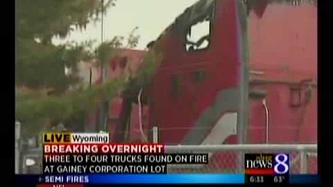 Three trucks burned at Gainey Corp.