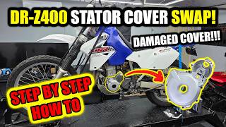 Suzuki DRZ400 Stator Cover Install | Fix Your Cracked Case