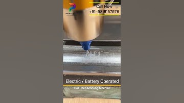 Battery Operated dot peen marking machine #metalmarkingmachine #portabledotpeenmarkingmachine