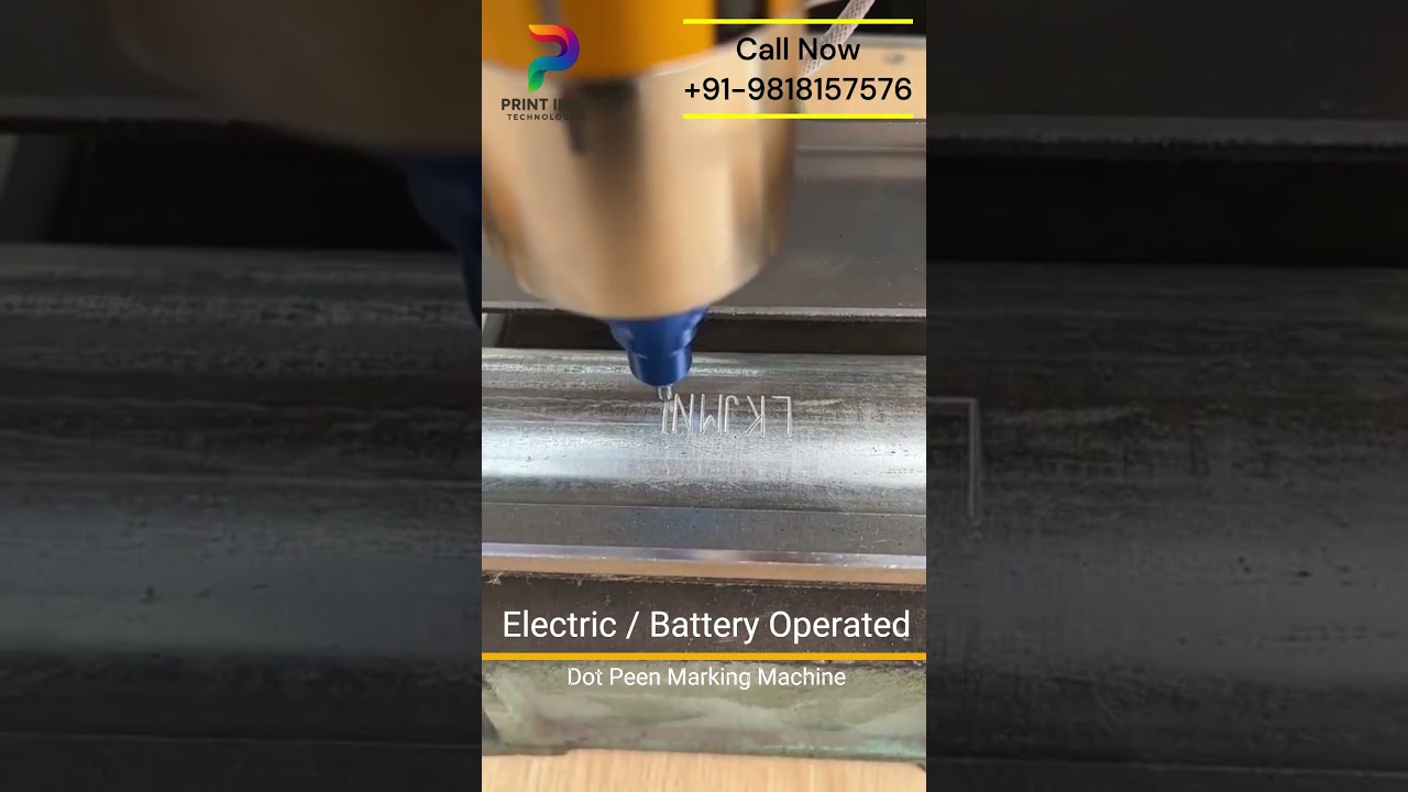 Battery Operated dot peen marking machine 