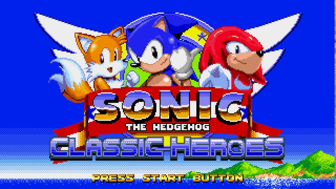 Sonic Classic Heroes: Sonic the Hedgehog 2 Chaotix Style 3 player Netplay  60fps 