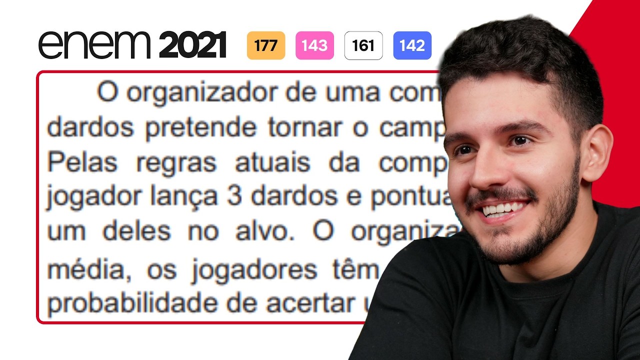 ENEM 2021 - O organizador de uma competição de lançamento de dardos pretende tornar