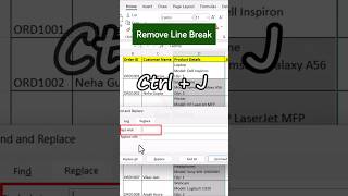 Remove Multiple Line Break like this #excel #ytshorts