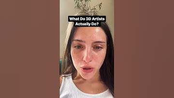 What Do 3D Artists Actually Do? #cgi #3d #vfx #3danimation #madelineargy