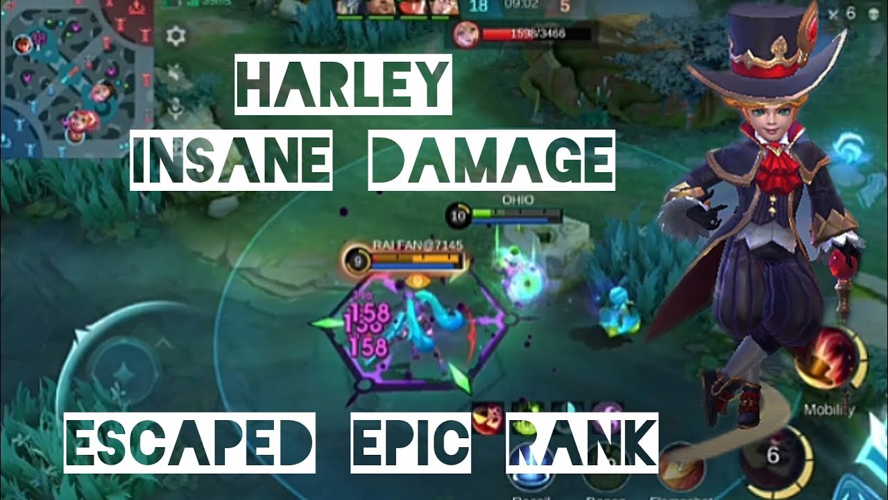 Escaped Epic rank with HARLEY (insane damage). 