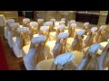 Wedding Chair Covers at the  Pride of Lincoln Gold Taffeta