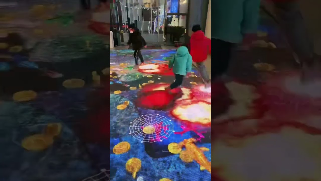 LED floor tile display, restore color, full-color display! 