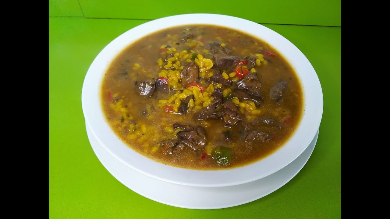 ARROZ CALDOSO con HIGADITOS de POLLO