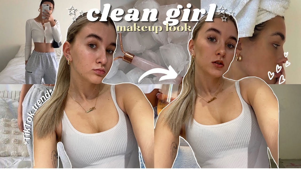 jak otrzymać ✨CLEAN GIRL LOOK✨?|aesthetic makijaż,outfit,pinterest/tiktok trend