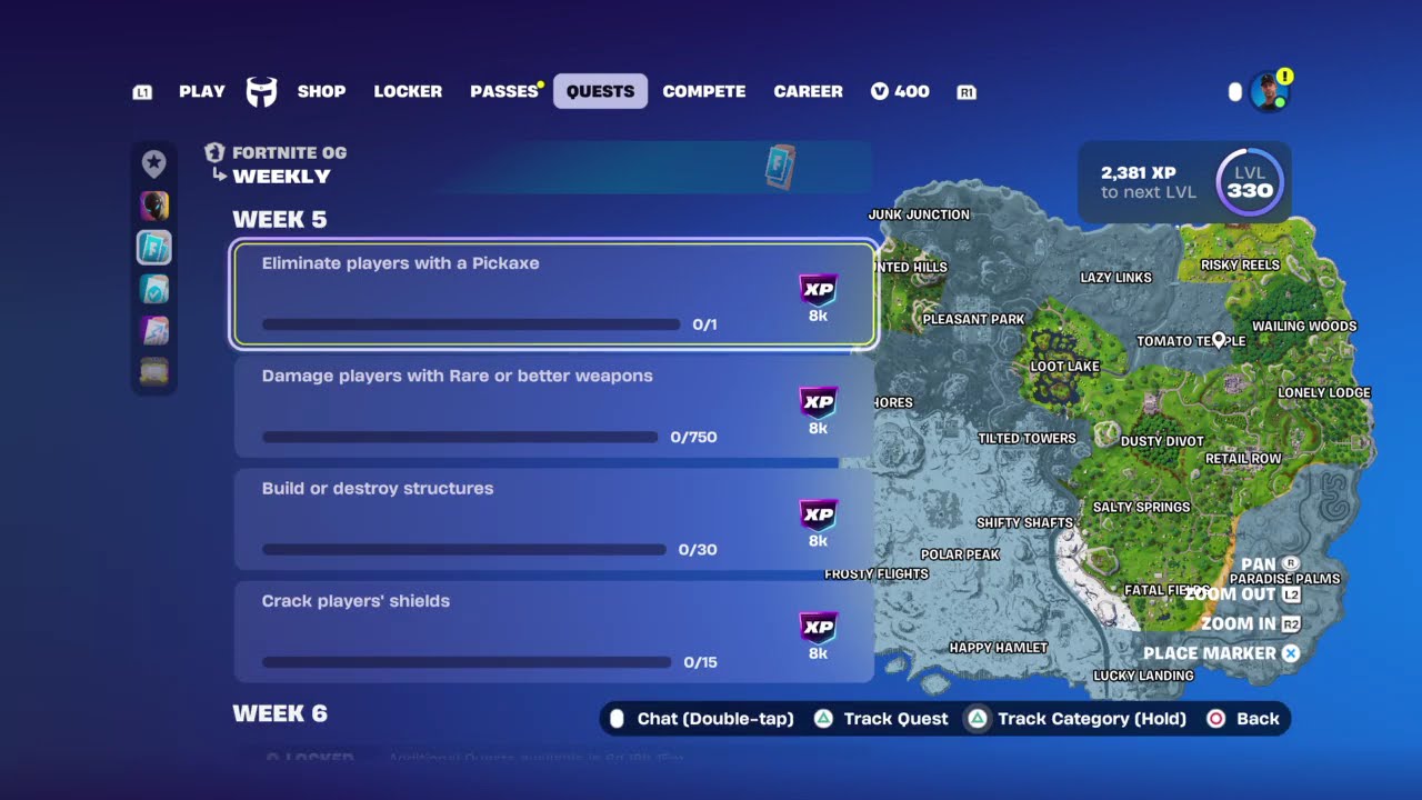 Fortnite OG New Week 5 Weekly Quests (Fortnite OG)