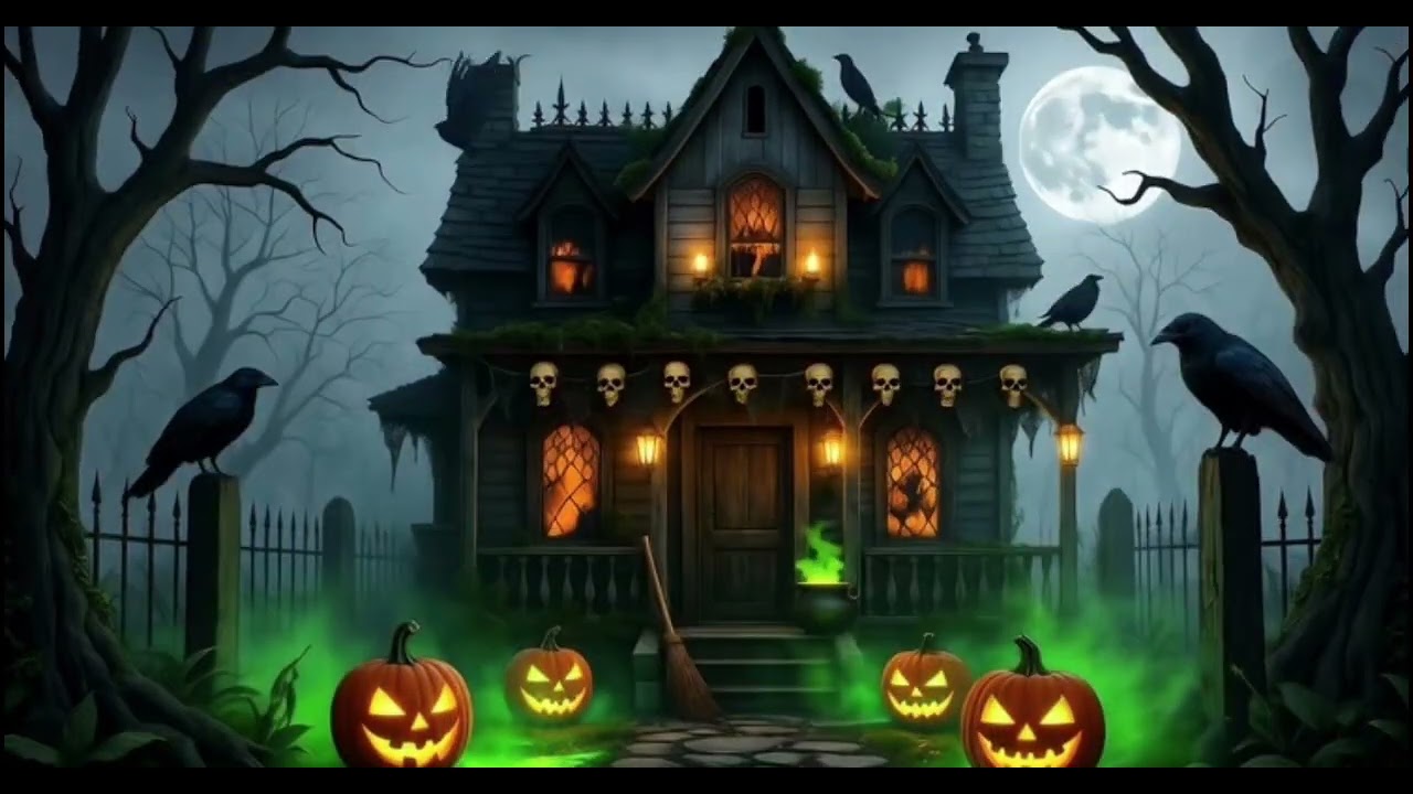 Dark Haunted Halloween Cottage Ambience — Witch Forest, Fog, Creaking Wood, Subtle Horror Atmosphere