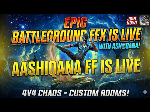 🔴 Aashiqana ffx is Live FF Custom Room🥵 #garenafreefire  #fflive #aashiqanaffx #customroom