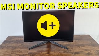 How To Turn Up The Volume On An MSI Monitor | MSI Monitor Has No Sound