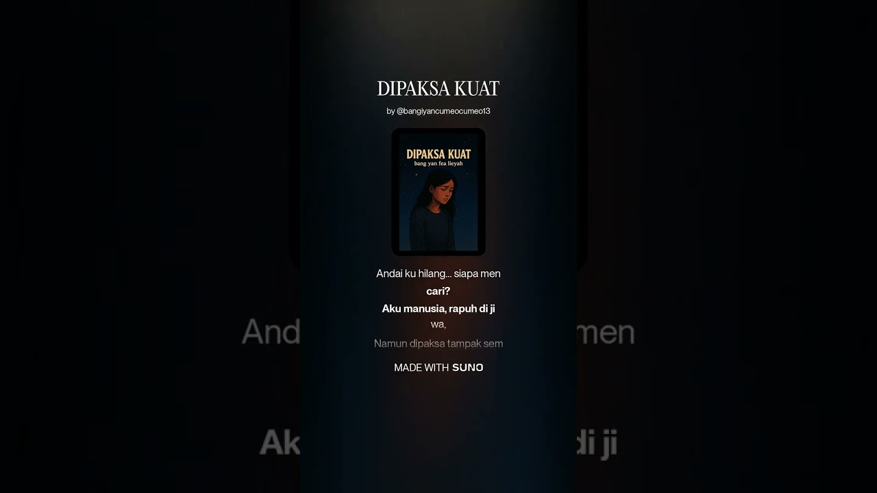 DIPAKSA KUAT   #Dipaksakuat #Bangyan #musiktiktokviral #fypシ゚viral #slowrap #sadsong 
