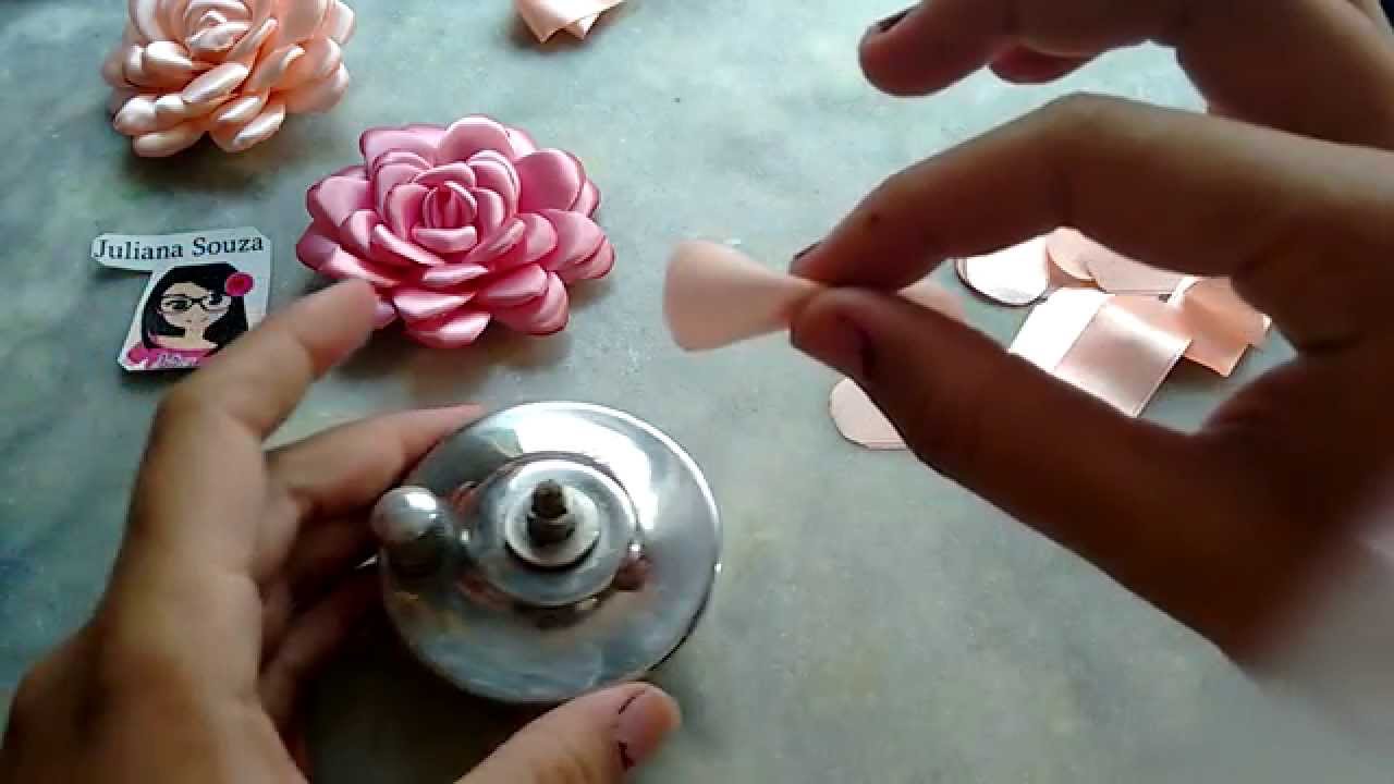 Flor boleada de fita, PARTE 2