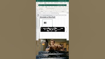 Simulating a dice roll in excel 😜😎😎🎲