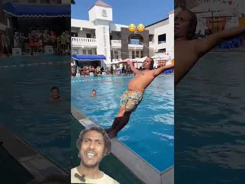 ساحر في حمام السباحة سامح فنان استعراضي Funny Comedy 