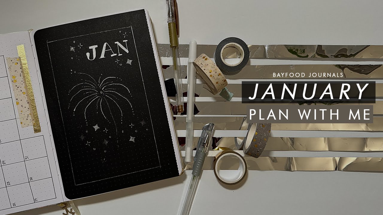PLAN WITH ME | January 2024 Bullet Journal setup | quarterly planning + fixing bujo mistakes 🎆