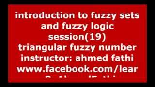 19  -  triangular fuzzy number ( fuzzy arabic )