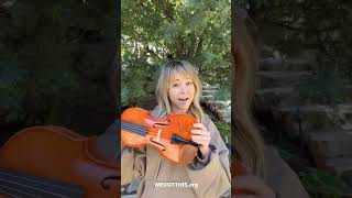 Lindsey Stirling signed violin auction #shorts