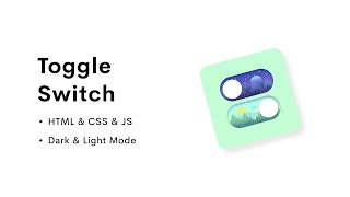 Dynamic Toggle Switch UI with HTML, CSS, and JS