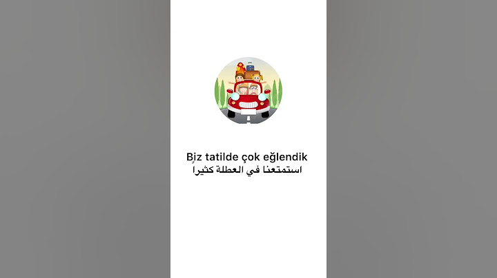 تعلم اللغة التركية 🇹🇷