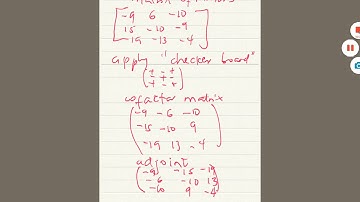 Finding the determinant and inverse of a 3x3 matrix - part 5