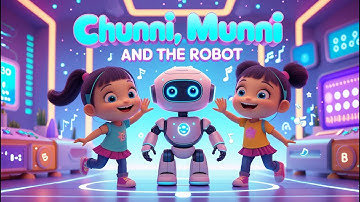 Chunni, Munni and the Robot 🤖 | Fun Tech Adventure Song for Kids | Learning with Robots Rhyme