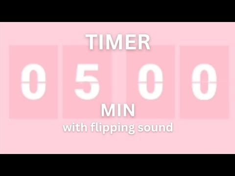 5 Minute Flip Clock Timer with Flipping Sound [ No Music 🔕 ] #5minutes ...