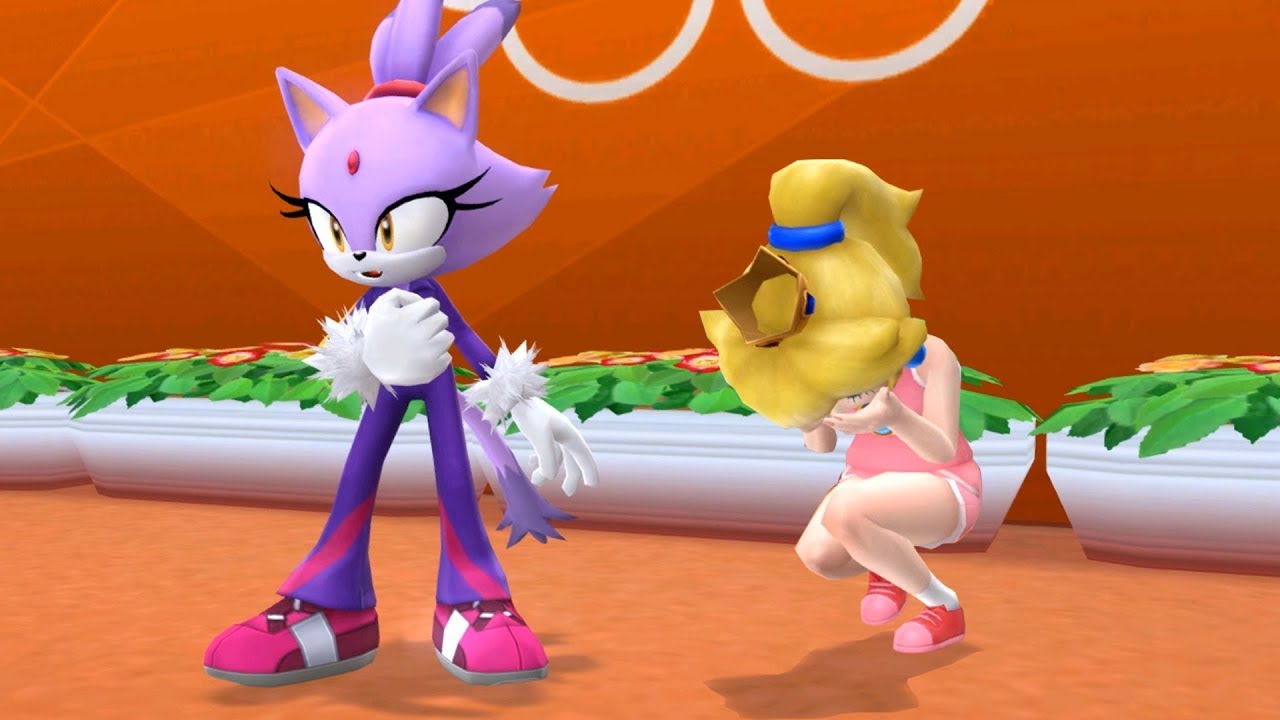 Mario & Sonic At The London 2012 Olympic Games Fencing #53 With Blaze & Peach ( Com Hard )