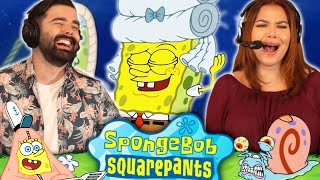 We Watched SPONGEBOB SEASON 4 EPISODE 13 AND 14 For the FIRST TIME!! WIGSTRUCK & THE NEW LEAF