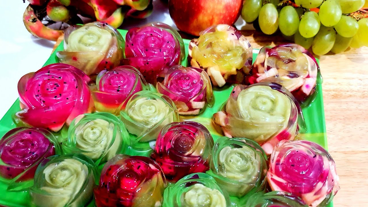 Cách làm thạch rau câu trái cây ngon đẹp /how to make fruit jelly ...
