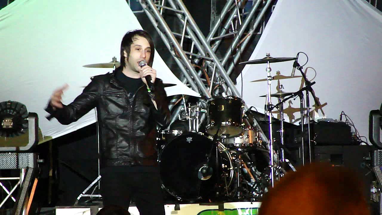 Kevin Young of Disciple speaking at RAGE Music Festival in Phoenix ...